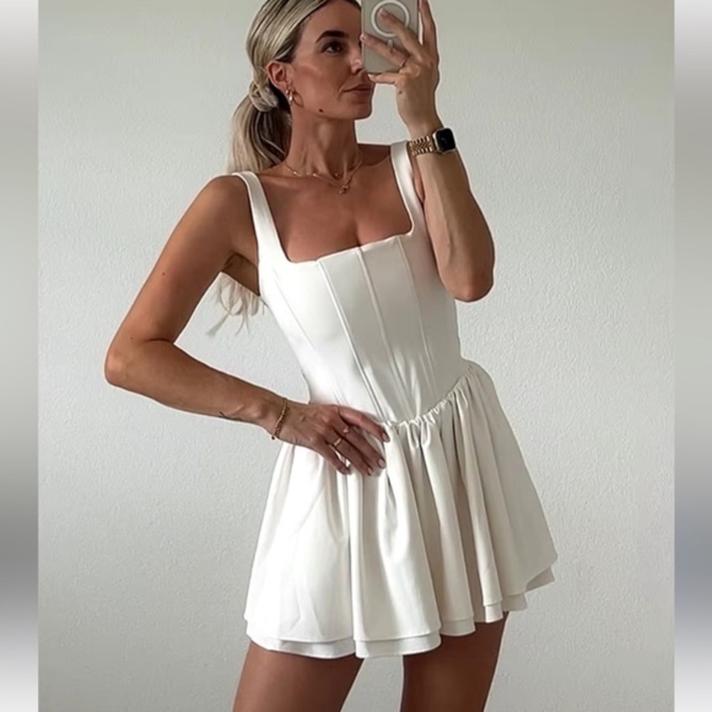 Zara White Mini Dress